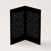 仕事の懸命と人々のモチベーションに優しい引用文 名刺 (内部)