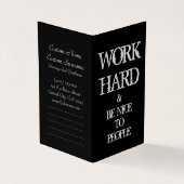 仕事の懸命と人々のモチベーションに優しい引用文 名刺 (外部)