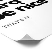 仕事の懸命と優しくしなさい。それだ。 ポスター (角)