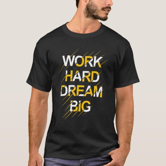仕事の懸命は大きい Tシャツ (正面)