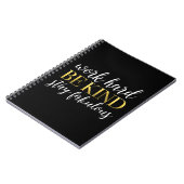 仕事の懸命は、親切、すばらしい滞在です ノートブック (左側)