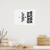 仕事の懸命&人に優しいポスター：白 ポスター (キッチン)