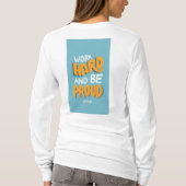 仕事の懸命、謙虚さを保つ» Tシャツ (裏面)