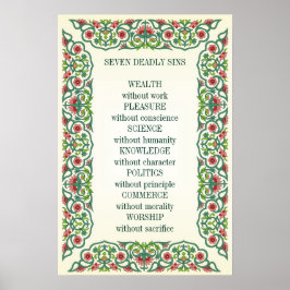 仕事の楽しみのない七つの大罪 ポスター