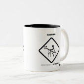 仕事の注意の建築家 ツートーンマグカップ (正面右)