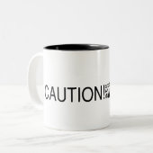 仕事の注意の建築家 ツートーンマグカップ (正面左)