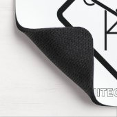 仕事の注意の建築家 マウスパッド (コーナー)