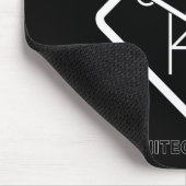 仕事の注意の建築家 マウスパッド (コーナー)