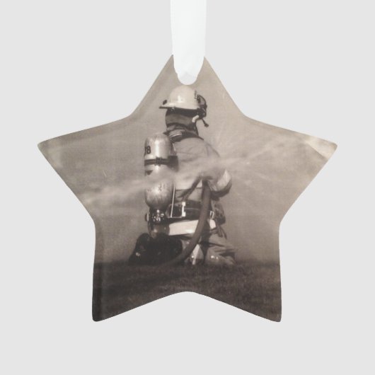 仕事の消防士 オーナメント (正面)