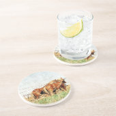 仕事の準備が整荷車を引くった コースター (側面)