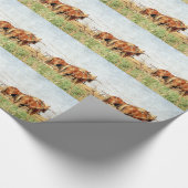 仕事の準備が整荷車を引くった ラッピングペーパー (角)