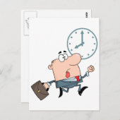 仕事の漫画に遅おもしろいれる ポストカード (正面/裏面)