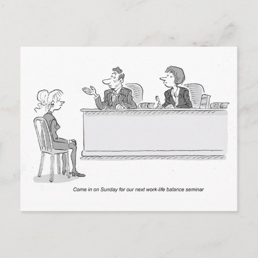 仕事の生命バランス シーズンポストカード (正面)