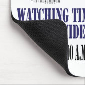 仕事の監視時間 マウスパッド (コーナー)