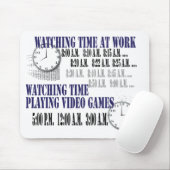 仕事の監視時間 マウスパッド (マウス)