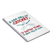 仕事の良い日よりクリケットの悪い日 ノートブック (右側)