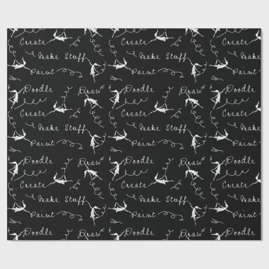 仕事の芸術の妖精 ラッピングペーパー (フラット)