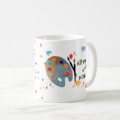 仕事の芸術家 コーヒーマグカップ (正面右)