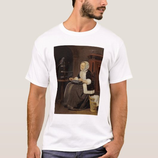 仕事の若い女の子 Tシャツ (正面)