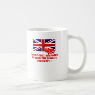 仕事の英国国旗のイタリアンなワイシャツ コーヒーマグカップ