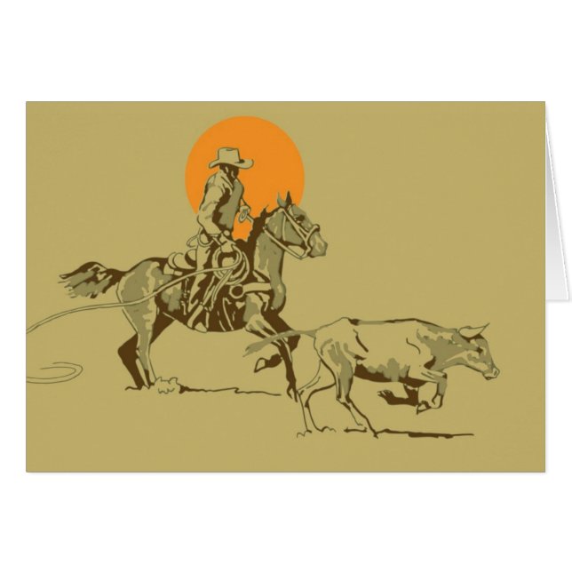 仕事の野生の西のカウボーイ (正面横)