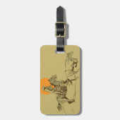 仕事の野生の西のカウボーイ ラゲッジタグ (正面縦)