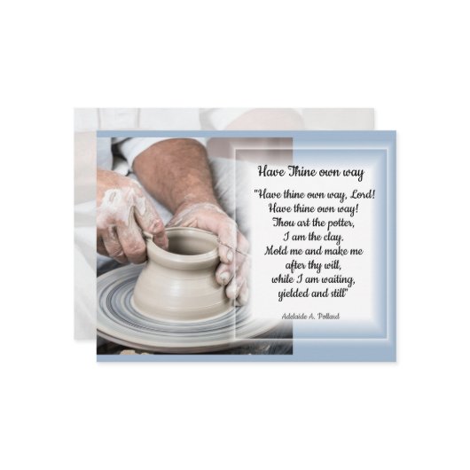 仕事の陶工 カード (正面/裏面インサイチュ)