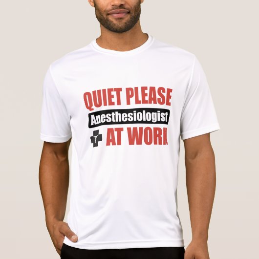 仕事の静寂の麻酔医 Tシャツ (正面)
