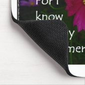 仕事の19:25私は私の救い主が住んでいることを知っています! マウスパッド (コーナー)