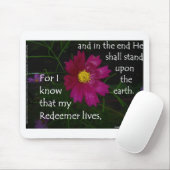 仕事の19:25私は私の救い主が住んでいることを知っています! マウスパッド (マウス)