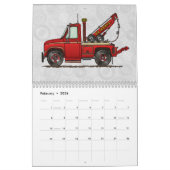 仕事はおもしろいのトラックをトラックで運びます カレンダー (2月 2026)