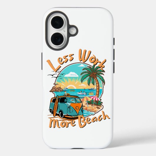 仕事はほどほどにビーチを楽しもう Case-Mate iPhoneケース (裏面)