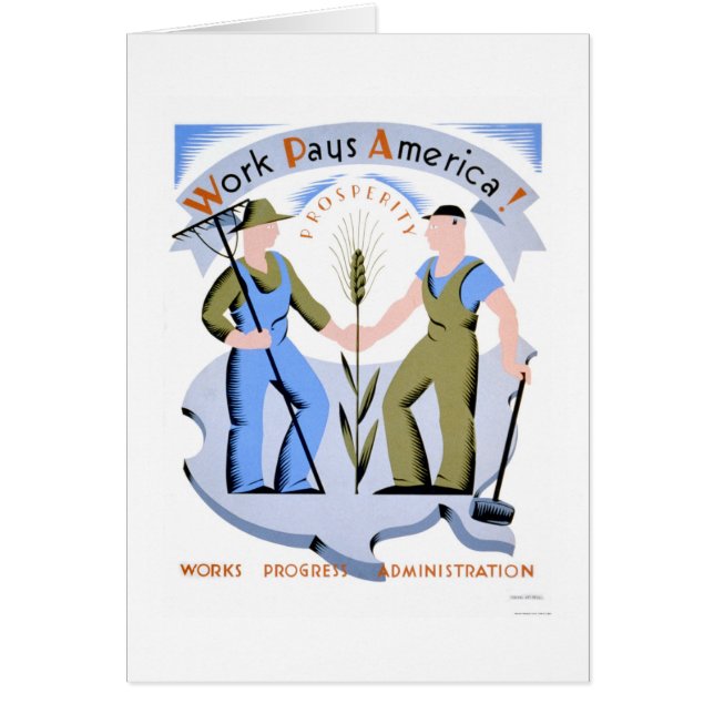 仕事はアメリカに1939 WPAを支払います (正面)