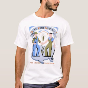 仕事はアメリカに1939 WPAを支払います Tシャツ