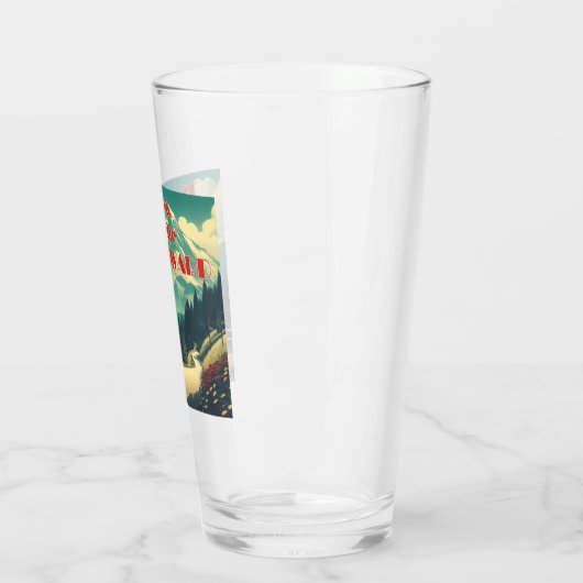 仕事は報酬のサイクリストの山々 タンブラーグラス (左)