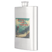 仕事は報酬のサイクリストの山々 フラスク (左)