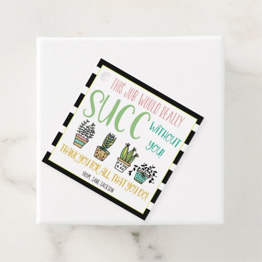 仕事は多肉的なギフトラベル フェイバータグ (インサイチュ)