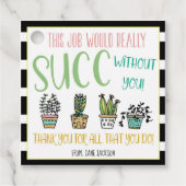 仕事は多肉的なギフトラベル フェイバータグ (正面)