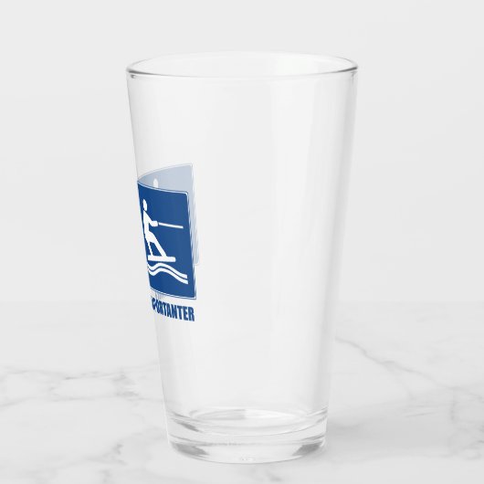 仕事は大事、ウェイクボードは重要 タンブラーグラス (左)