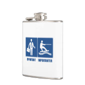 仕事は大事、ウェイクボードは重要 フラスク (左)