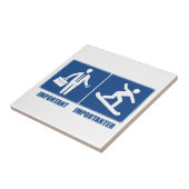 仕事は大事、スノーボードは重要 タイル (側面)