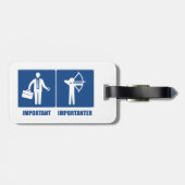 仕事は大事、弓は大切 ラゲッジタグ (裏面横)