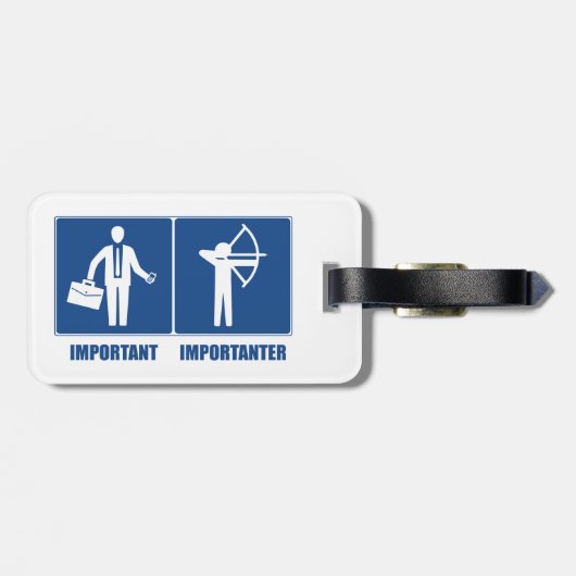 仕事は大事、弓は大切 ラゲッジタグ (裏面横)