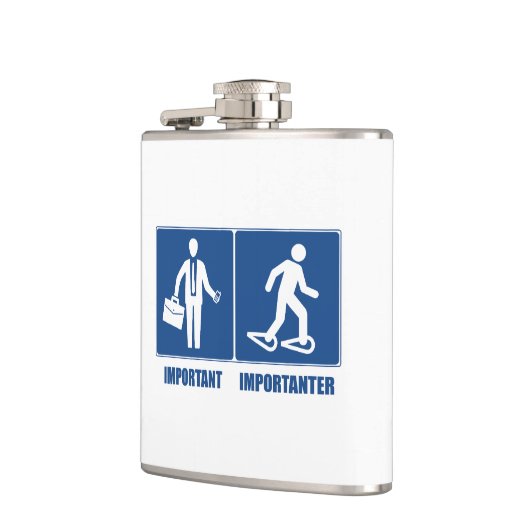 仕事は大切だが、スノーシューこそがもっと大切だ フラスク (左)