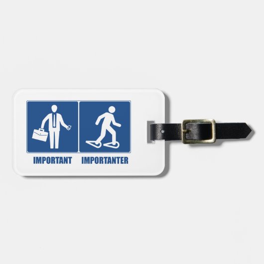 仕事は大切だが、スノーシューこそがもっと大切だ ラゲッジタグ (正面横)