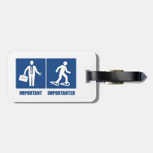 仕事は大切だが、スノーシューこそがもっと大切だ ラゲッジタグ (裏面横)