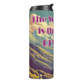 仕事は女性のサイクリストの山々に報いる タンブラー (回転左)