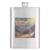 仕事は女性のサイクリストの山々に報いる フラスク (正面)