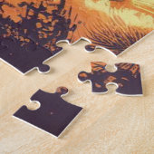 仕事は女性ランナー山の報酬である ジグソーパズル (側面)