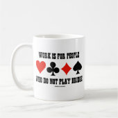 仕事は橋を渡らない人のためだ遊ろう コーヒーマグカップ (左)